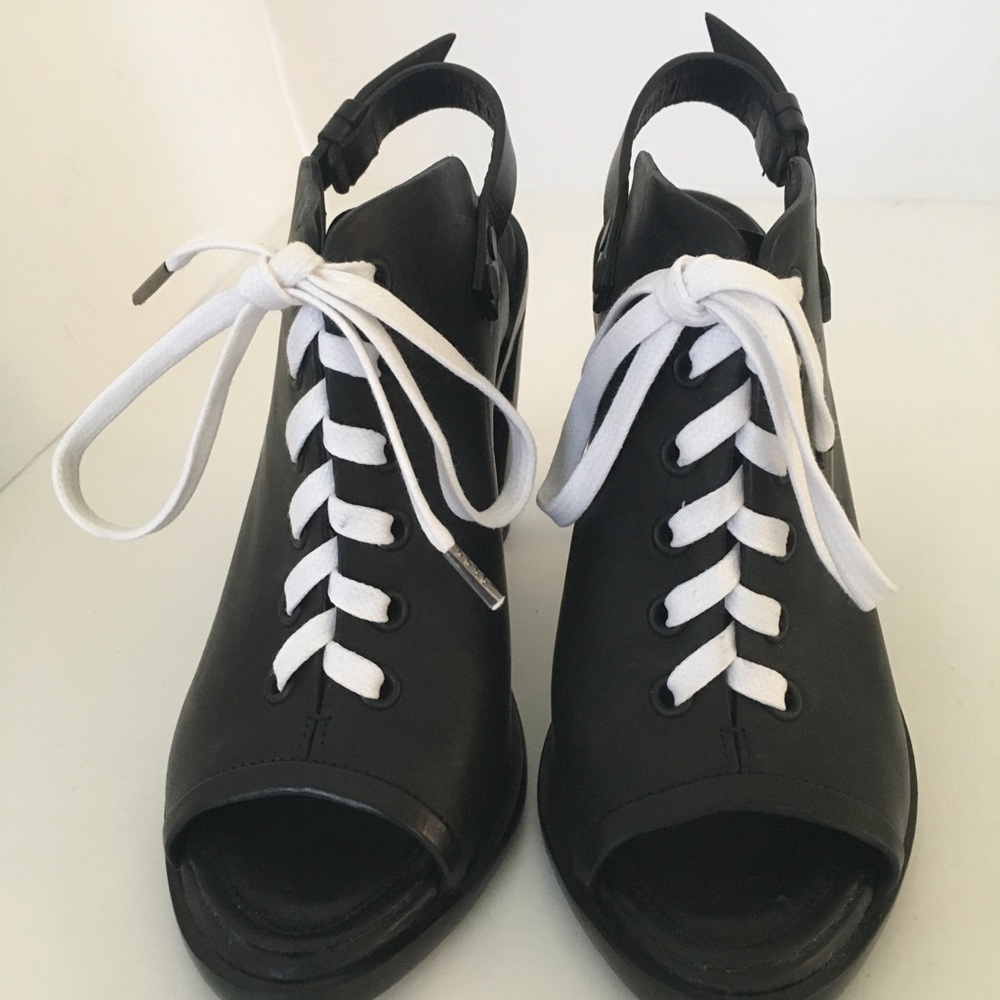 Rag & Bone Trafford Lace-Up Peep-Toe Bootie
